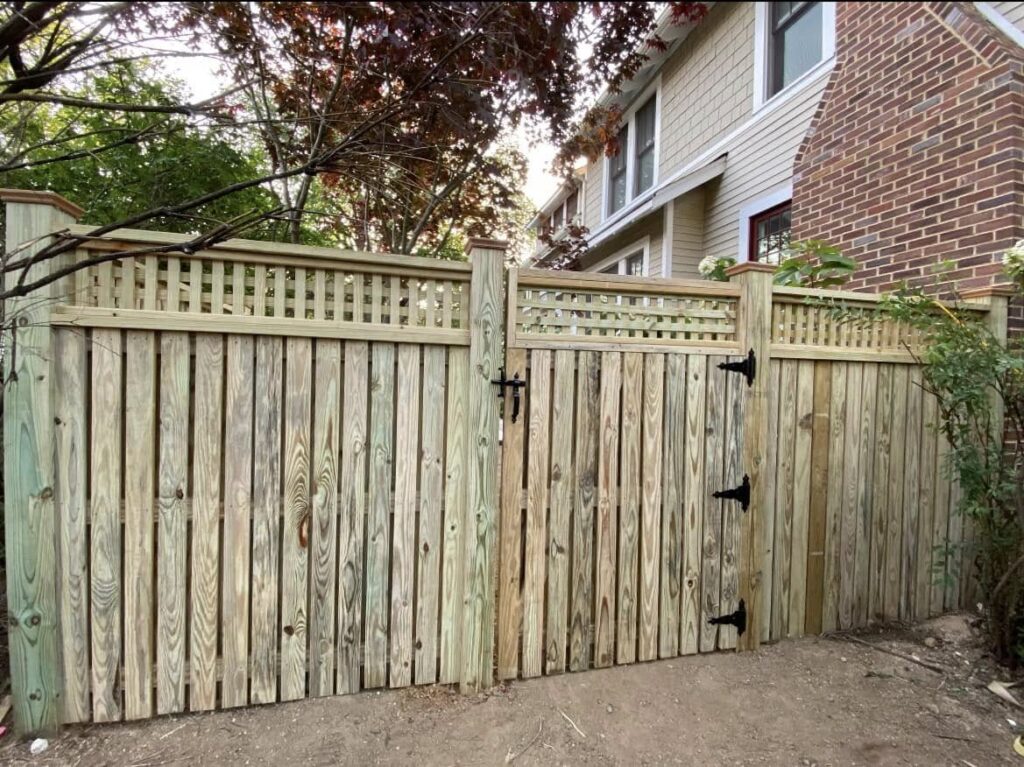 beautiful carved wood fences custom design by dubon in richmond