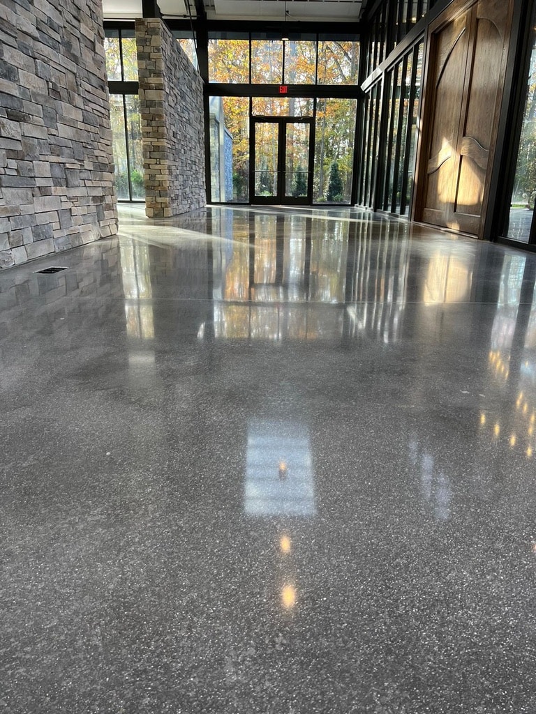 Epoxy Flooring Richmond VA installed by Dubon on a residential garage floor
