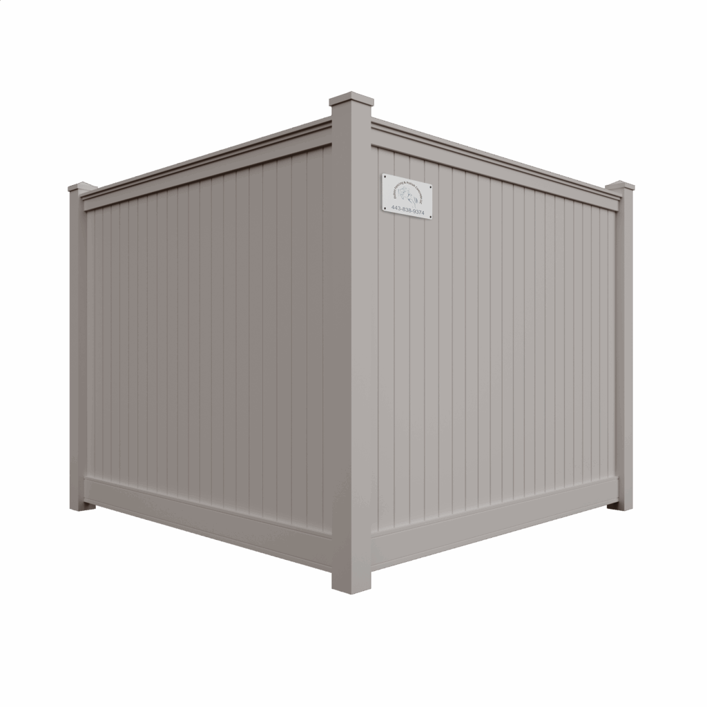 Vinyl Privacy with color Khaki