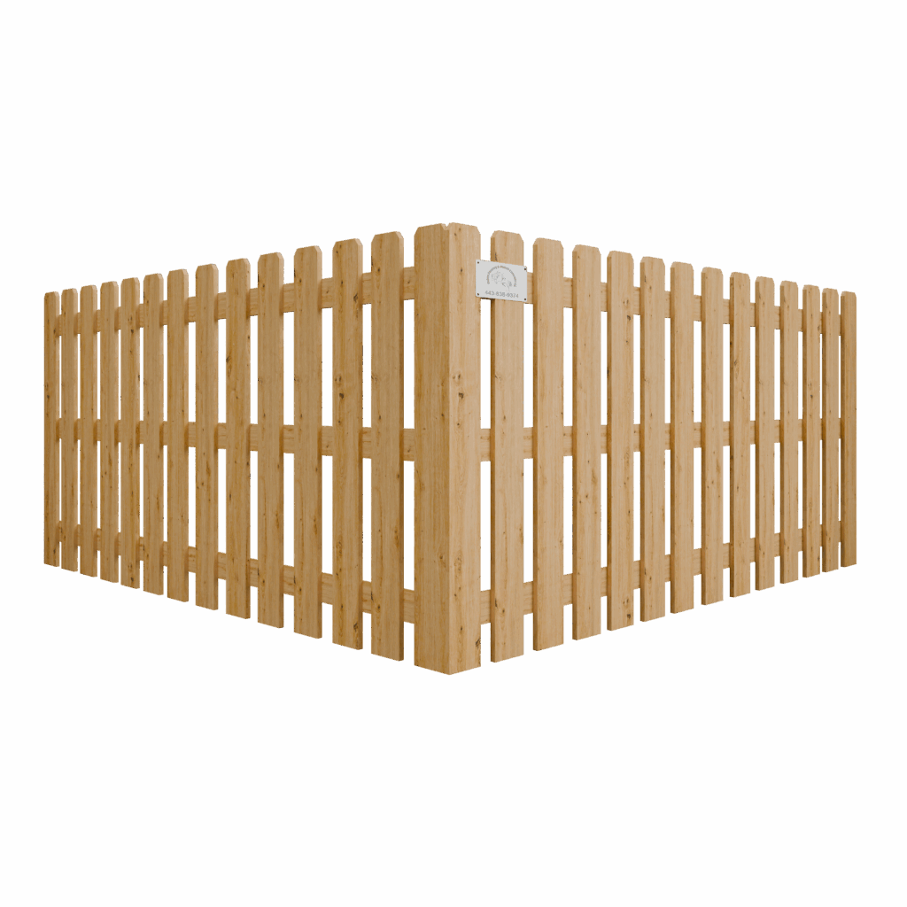 Spaced Picket Wood Fence