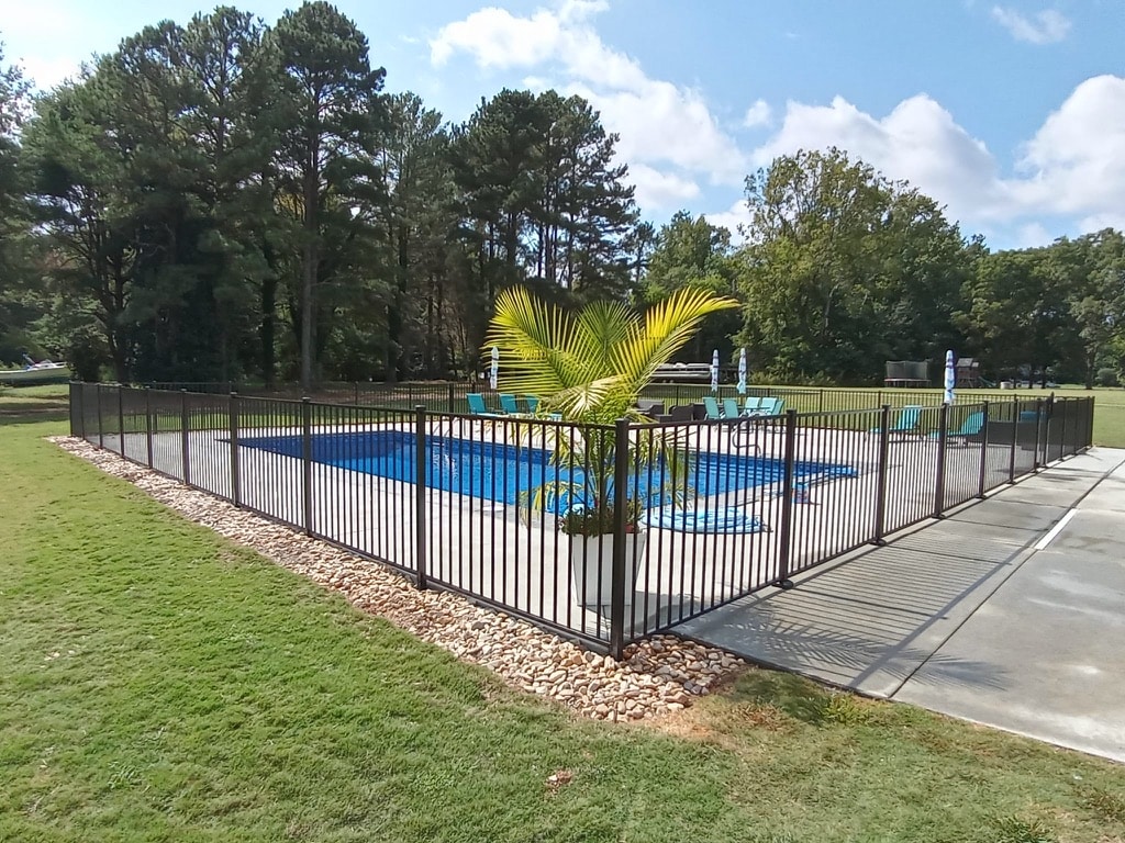 Flat Top (2-Rail) Aluminum Fences